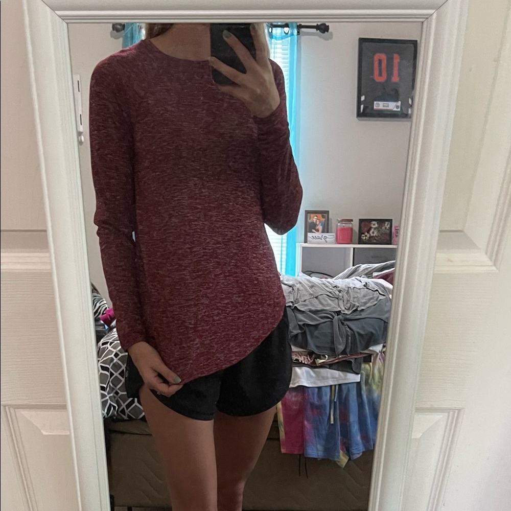 Hollister Long Sleeve Shirt Bundle Maroon and Navy Blue XSmall